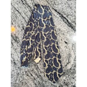 Bert Pulitzer Silk Necktie‎ Blue Paisley Pattern Classic Mens Tie